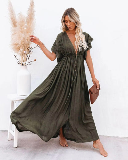 Eve Maxi Dress - Khaki