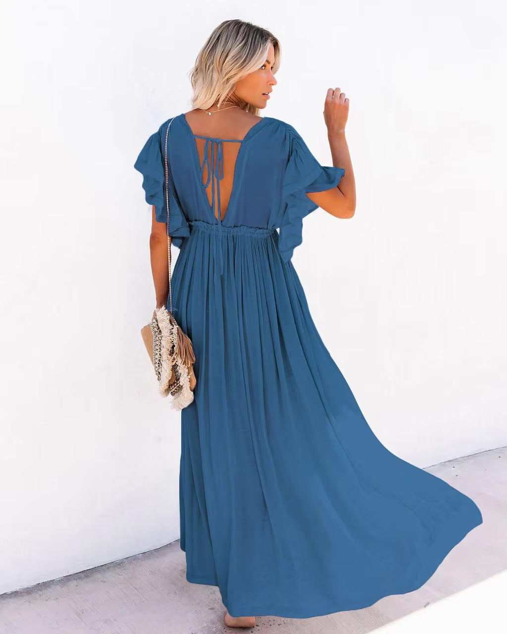 Eve Maxi Dress - Blue