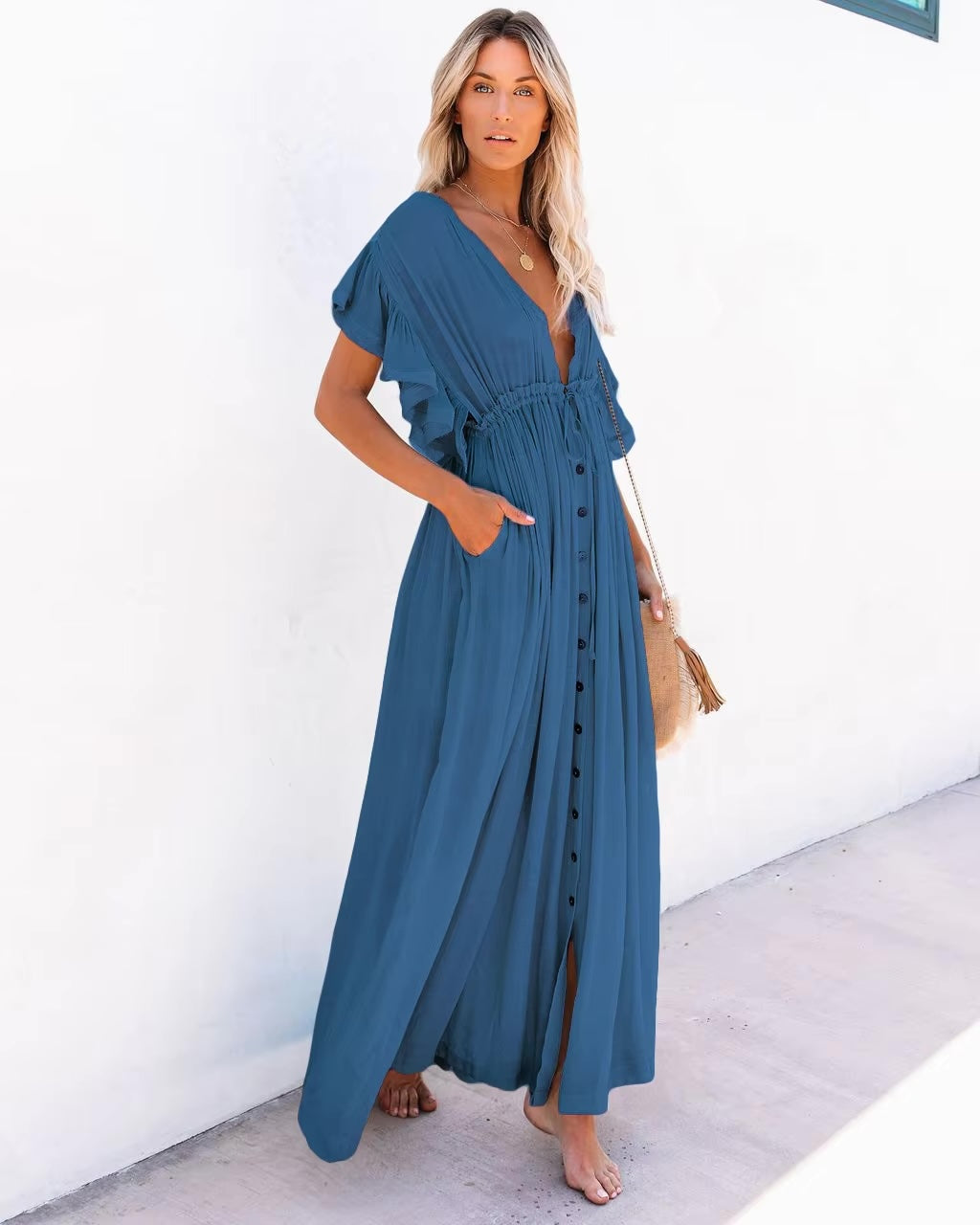 Eve Maxi Dress - Blue